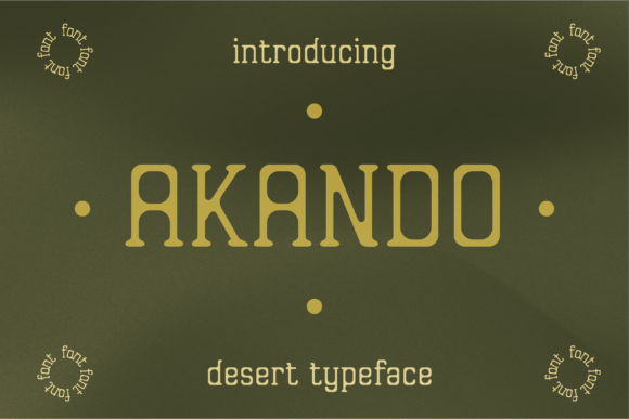 Akando: A Display Font for Digital Branding