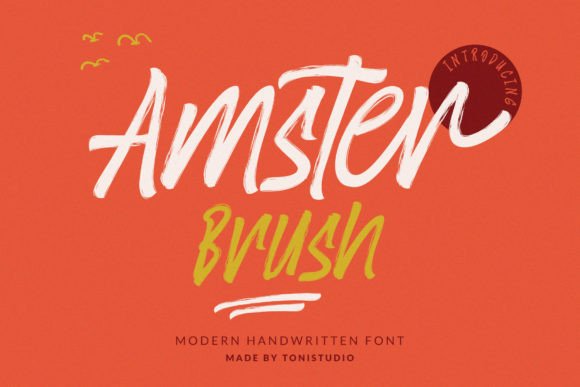 Amsterbrush Font for Creative Design