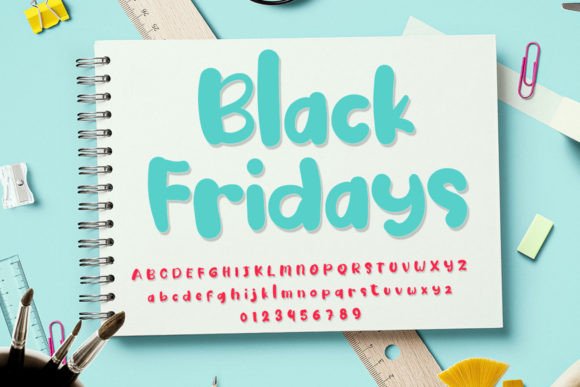 Black Fridays Font for Business Branding