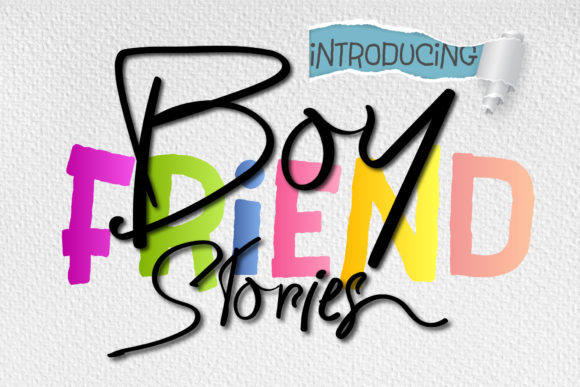 Boyfriend Stories Font for Creative Brands