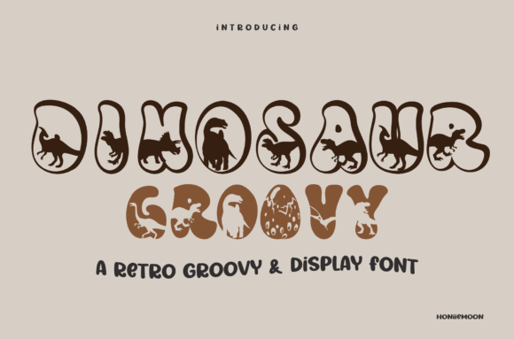 Dinosaur Groovy Font for Creative Projects