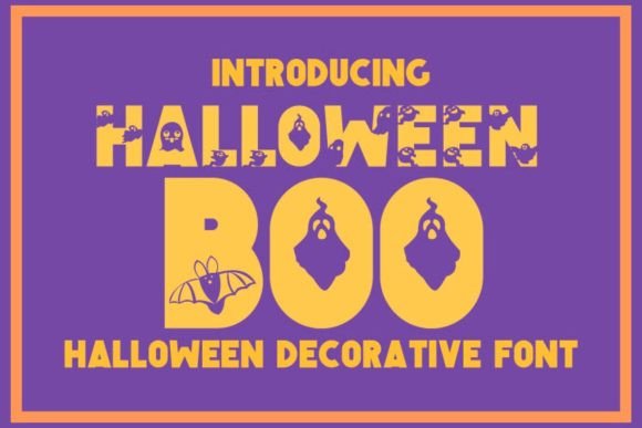 Halloween Boo Font for Business Branding
