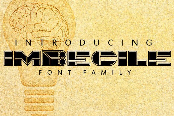 Imbecile: A Bold Display Font for Impact