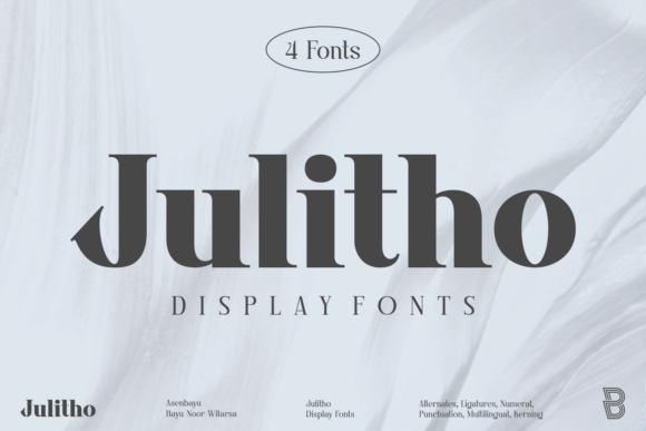Julitho: A Premium Serif Font for Editorial Design