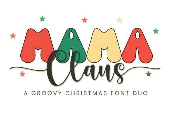 Mama Claus Duo Font for Business Branding