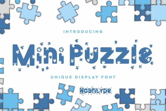 Mini Puzzle Font for Creative Projects