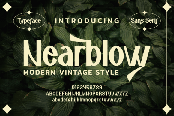 Nearblow Font: Modern Display Style