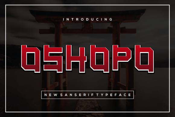 Oshopo Font – Modern Typeface