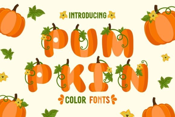 Pumpkin Font for Autumn Branding