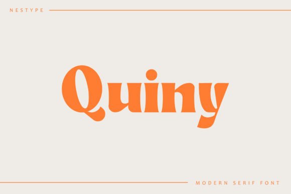 Quiny: A Bold Serif Font for Modern Design