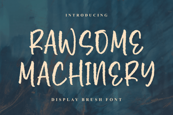 Rawsome Machinery Font for Creative Projects
