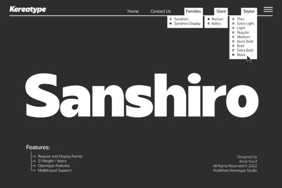 Sanshiro Font for Professional Branding