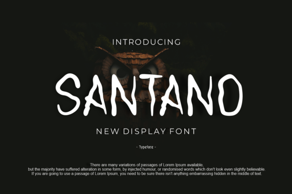 Santano Font for Creative Projects