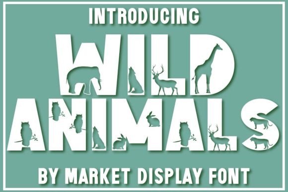 Wild Animals Font for Creative Projects